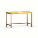 B-DES3 biurko skandynawskie/japandi na drewnianych nogach. Do wyboru wiele kolorów, drewnopodobnych dekorów, sklejka i fornir